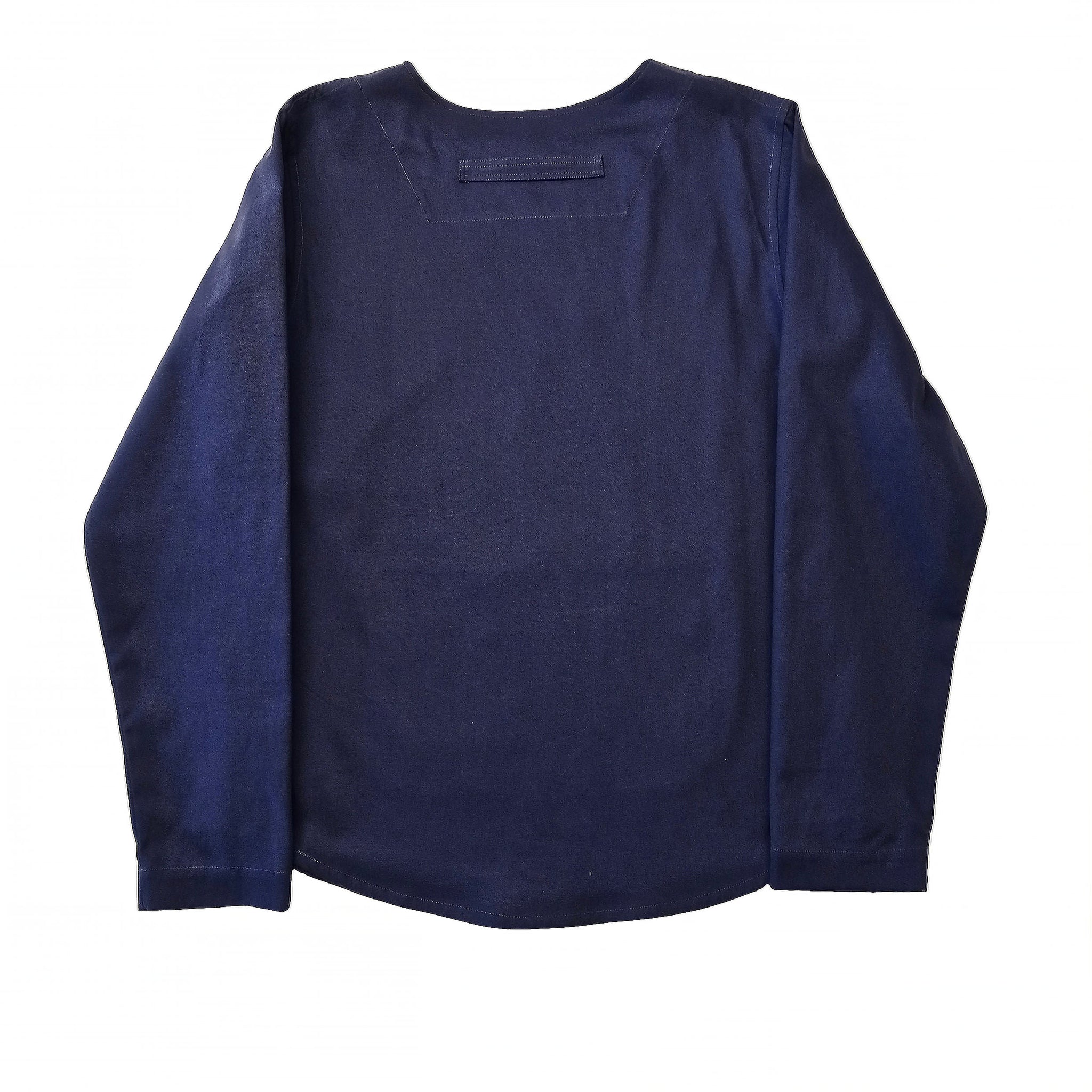menswear blue cotton artists top