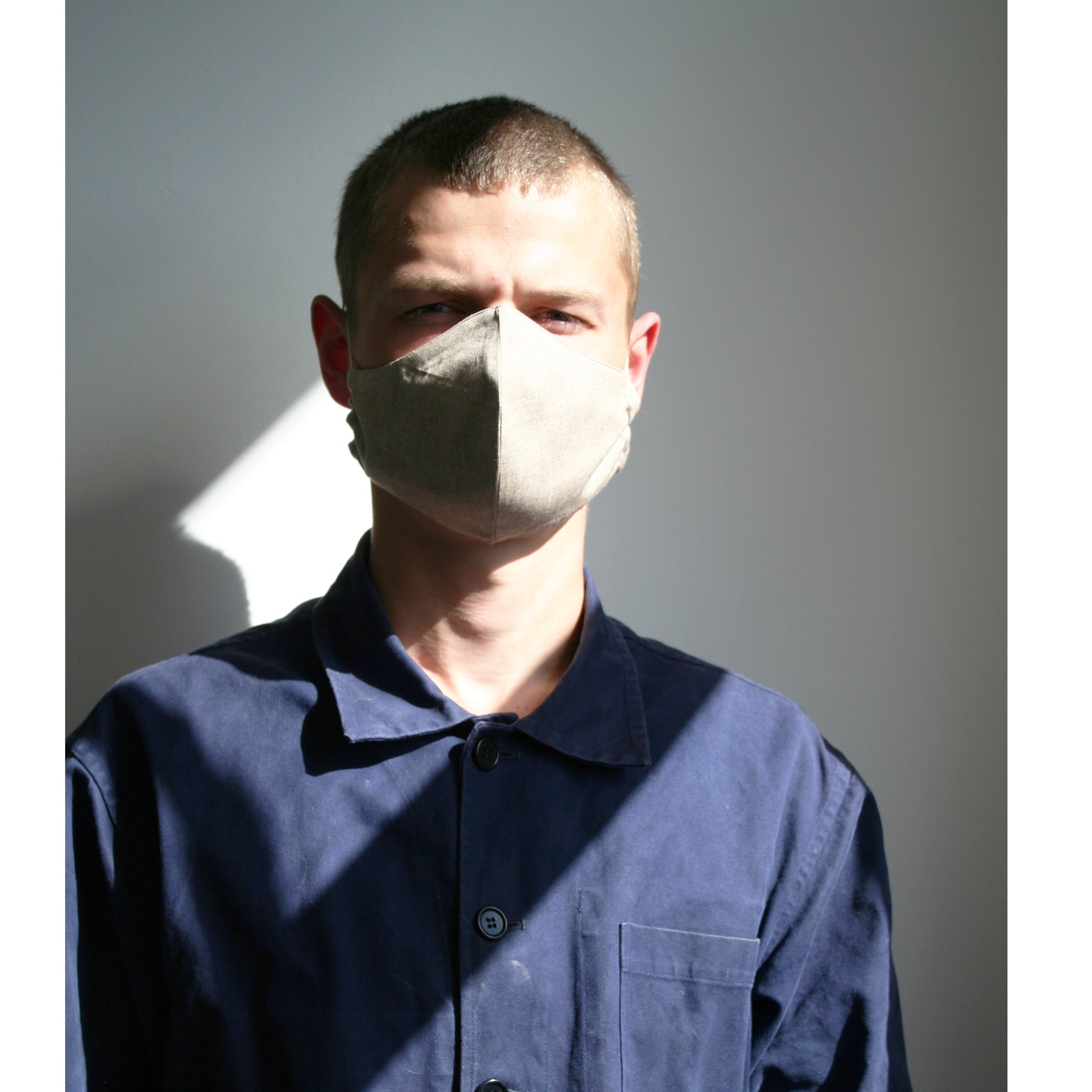 man wearing a face mask