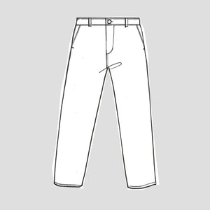 Architect trousers in grey cotton canvas