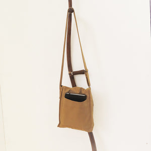 Bag number 001 tan cotton canvas