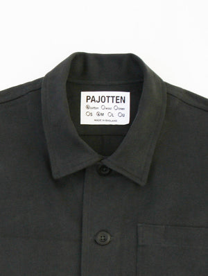 Traditional chore jacket in organic cotton twill -Dark grey