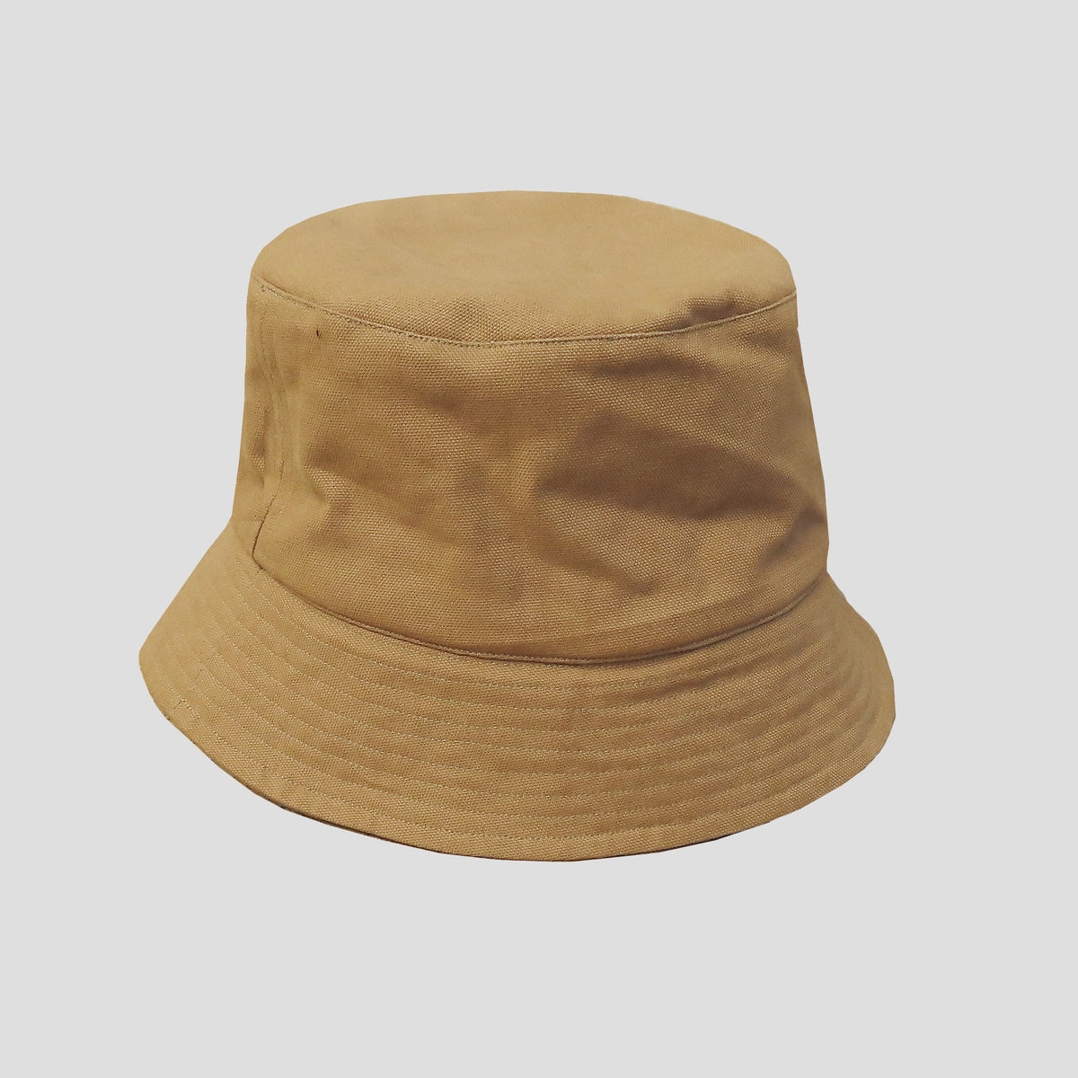 Bucket Hat cotton canvas tan and sage