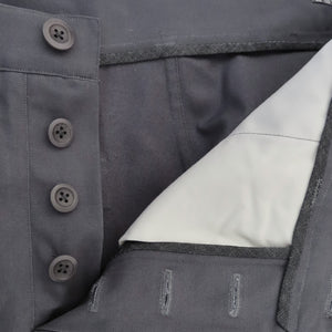 Architect trousers in grey cotton canvas