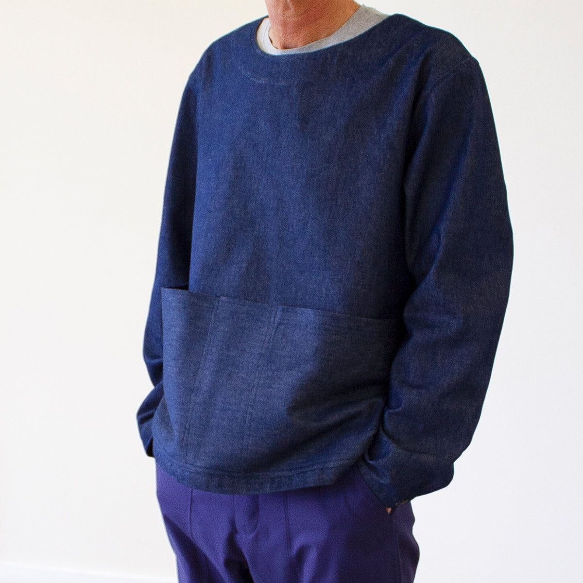 Overtop cotton denim - Indigo
