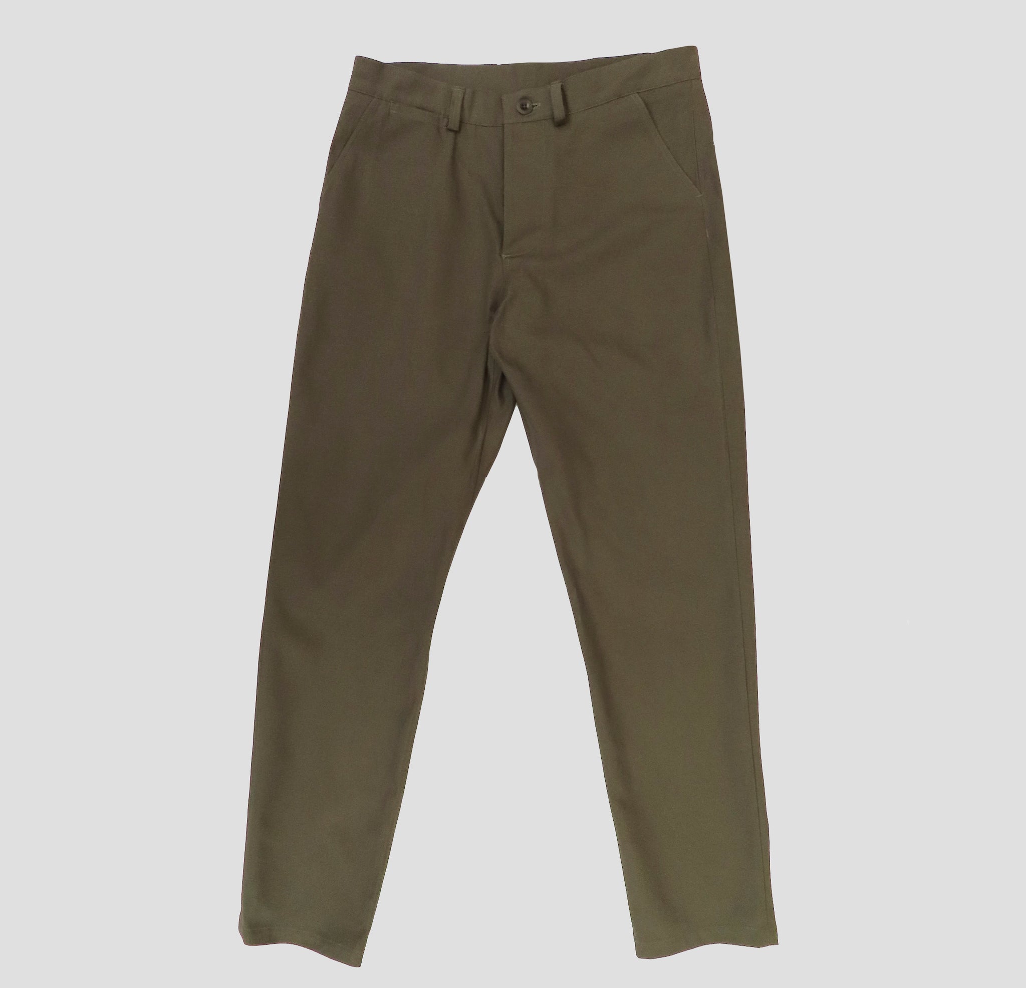Architect  trousers in sage cotton canvas