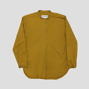 Yard Shirt in mustard seersucker