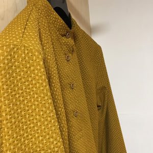 Yard Shirt in mustard seersucker