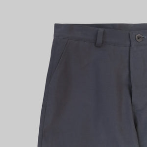 Architect trousers in grey cotton canvas