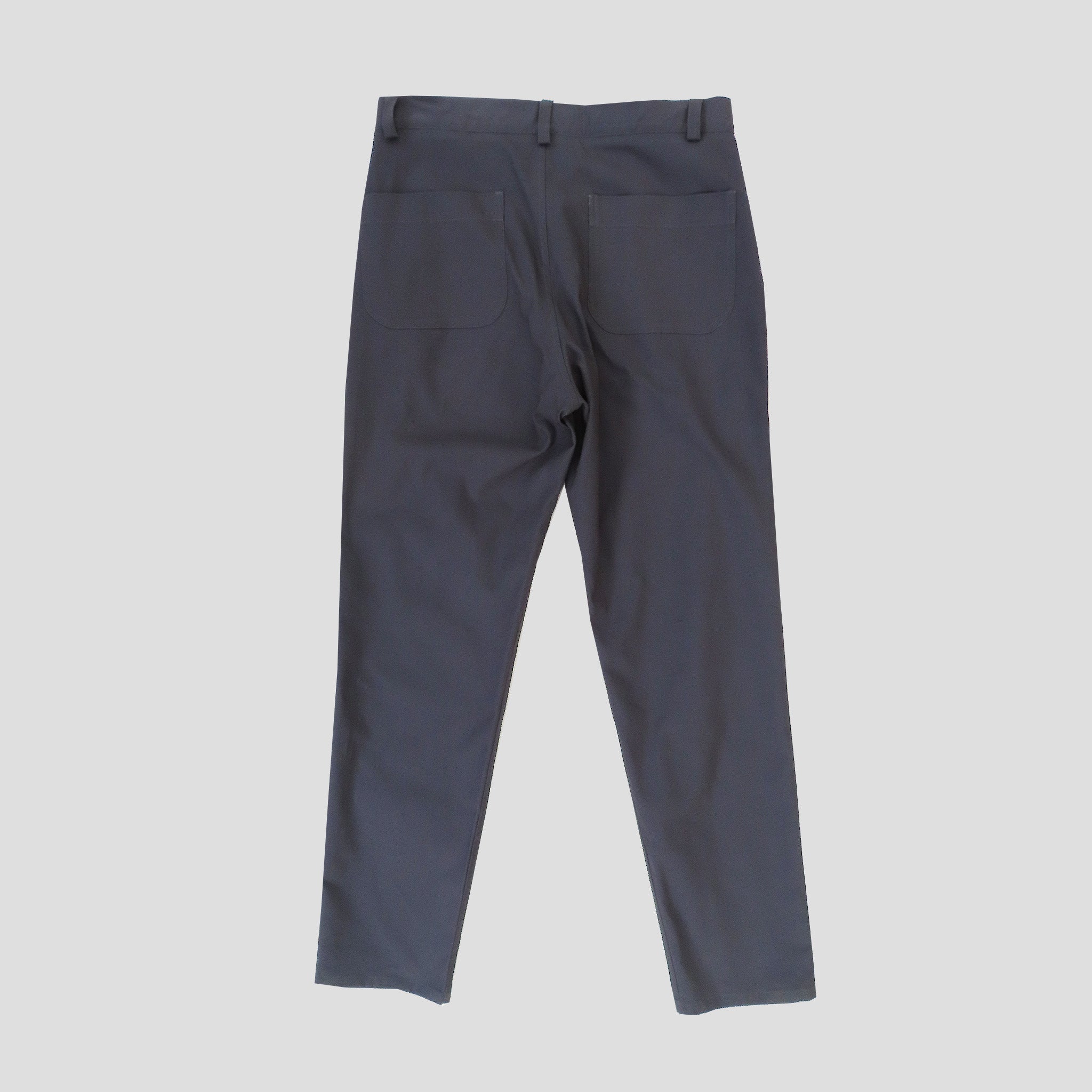 Architect trousers in grey cotton canvas